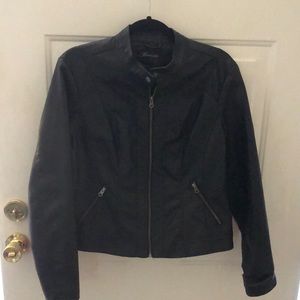 Black Faux Leather Jacket